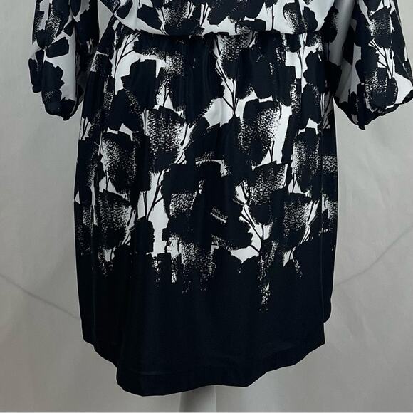 White House Black Market Floral Women's Feminine Blouson Dress NWOT Size M - Picture 7 of 14